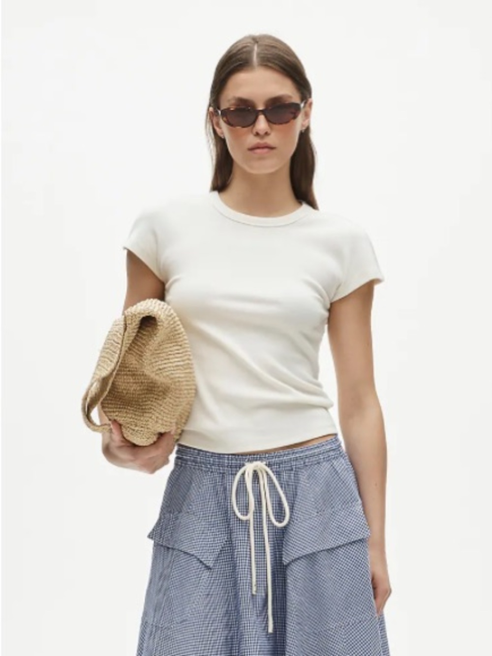 J. Crew Perfect rib dolman-sleeve T-shirt - Ivory